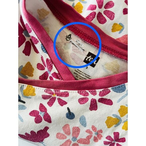 3/$30 Tea Collection Toddler Girls 3 Chiquita Floral Wrap Dress - Picture 7 of 9